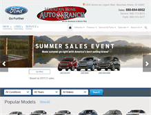 Tablet Screenshot of mountainhomeford.net
